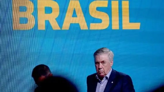 Carlo Ancelotti durante convocação da seleção brasileira