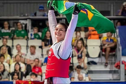 Maria Clara Pacheco é campeã mundial de taekwondo (Foto: Divulgação/Jogos Olímpicos)