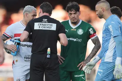 Ramon Abatti Abel foi afastado pela CBF após atuação no clássico entre São Paulo e Palmeiras (Foto: Werther Santana/Estadão)