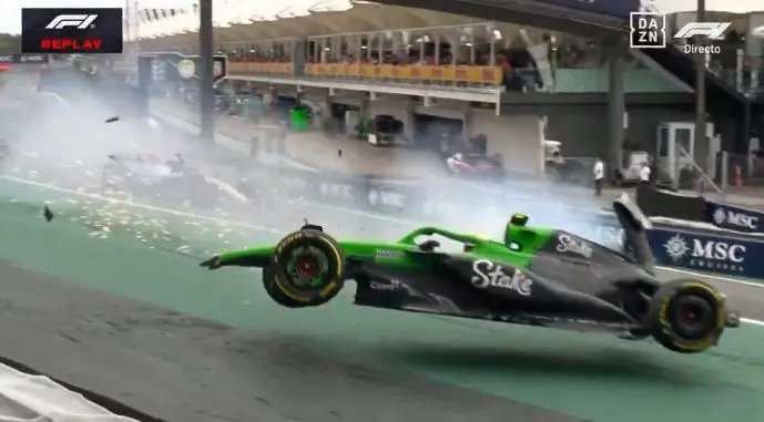 Gabriel Bortoleto sofre forte batida na sprint do GP de São Paulo