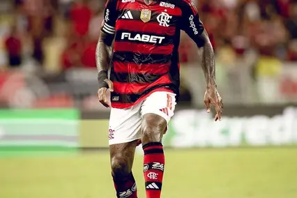 Gerson em ação pelo Flamengo (Foto: Divulgação / Flamengo)