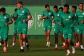 Jogadores do Palmeiras em treino na Academia (Foto: Cesar Greco/Palmeiras)