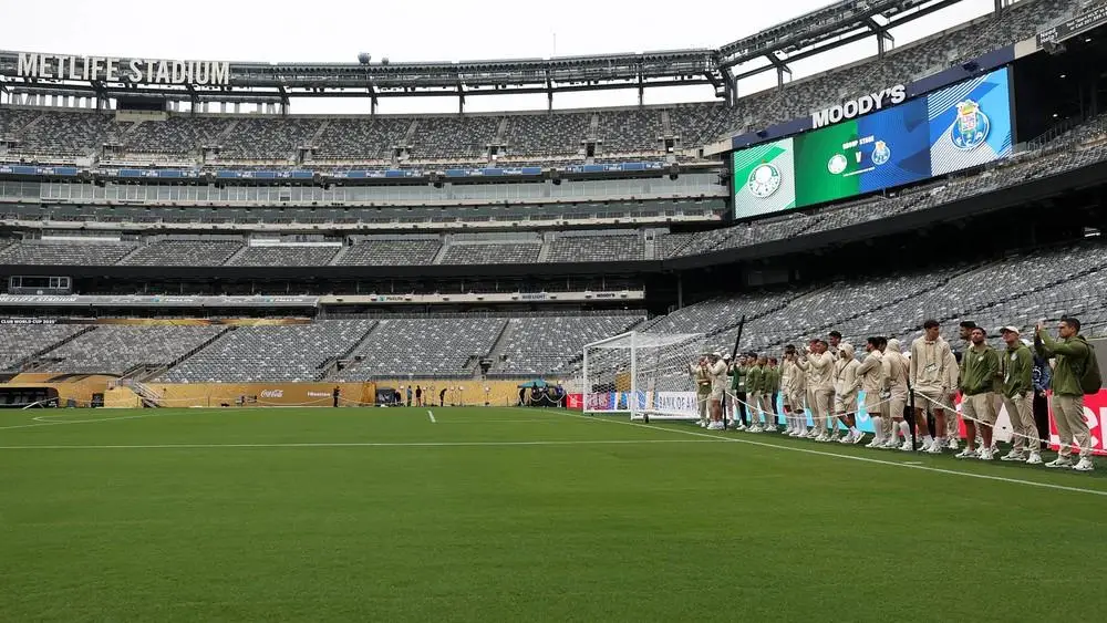 Metlife Stadium também foi palco do jogo do Palmeiras contra o Porto
