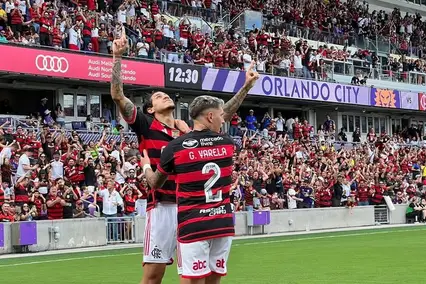 Torcida do Flamengo encheu estádio do Orlanco City em 2024 (Foto: Letícia Marques)