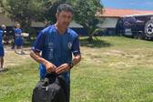 Betinho Nascimento, técnico do Parnahyba, em embarque para Iguatu (Foto: Reprodução/Parnahyba S.C.)