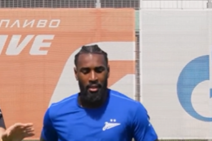 Gerson em suas primeiras atividades físicas no Zenit (Foto: Reprodução / Instagram @zenit_spb)