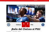 Jornal "AS" destaca o "baile" do Chelsea na final da Copa do Mundo de Clubes (Foto: Reprodução / AS)