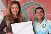 Leila Pereira e Dudu (Foto: Fabio Menotti / S.E. Palmeiras)