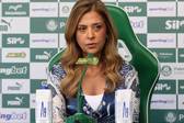 Leila Pereira, presidente do Palmeiras em coletiva de imprensa (Foto: Reprodução / Instagram: @leilapereira)