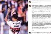Matheus Alves se despede do São Paulo (Foto: Reprodução)
