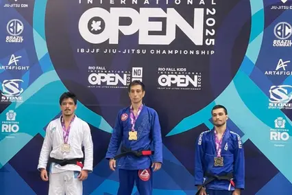 Paulo Victor (à esquerda) segue em grande fase no Jiu-Jitsu (Foto: Reprodução)