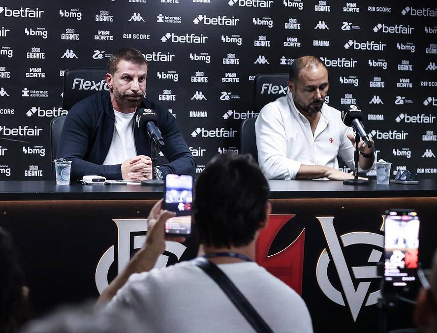 Pedrinho e o CEO da SAF, Carlos Amodeo