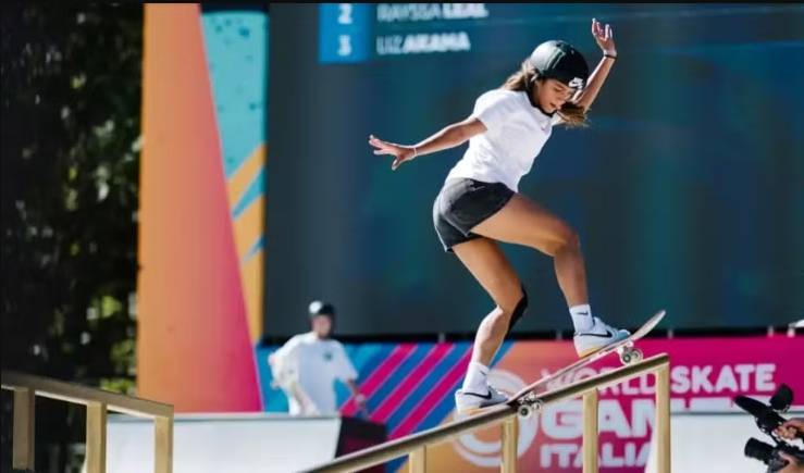 Rayssa Leal no Mundial de skate street