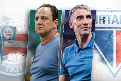 Rogério Ceni e Vojvoda (Foto: Arte / ge)