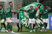Palmeiras x Cruzeiro, Gilberto comemora gol no Brasileirão Sub-20 (Foto: Fabio Menotti | Palmeiras)