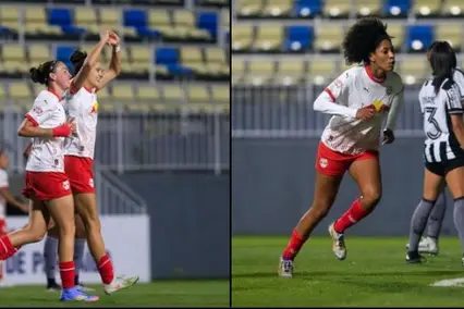 Bragantino X Botafogo Copa do Brasil feminina (Foto: Fernando Roberto/ via X@RedBullBraga)