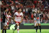 Dadá Belmonte faz o primeiro gol com a camisa do CRB (Foto: Ailton Cruz)