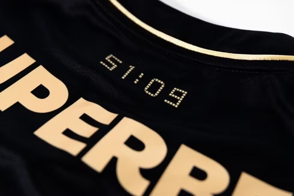 Detalhe da nova camisa do São Paulo