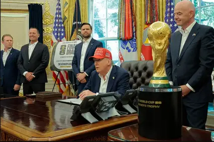 Donald Trump anuncia data do sorteio dos grupos da Copa do Mundo 2026 (Foto: Getty Images)