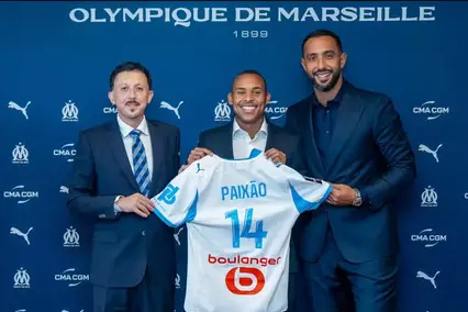 Igor Paixão é anunciado pelo Olympique de Marseille (Foto: Divulgação)