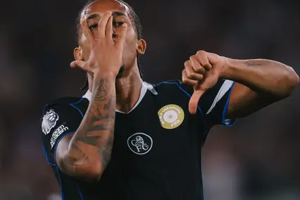 João Pedro  comemora gol do Chelsea na vitória sobre o West Ham na Premier League (Foto: Chelsea | X)