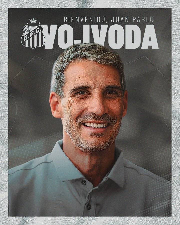 Juan Pablo Vojvoda, novo técnico do Santos FC