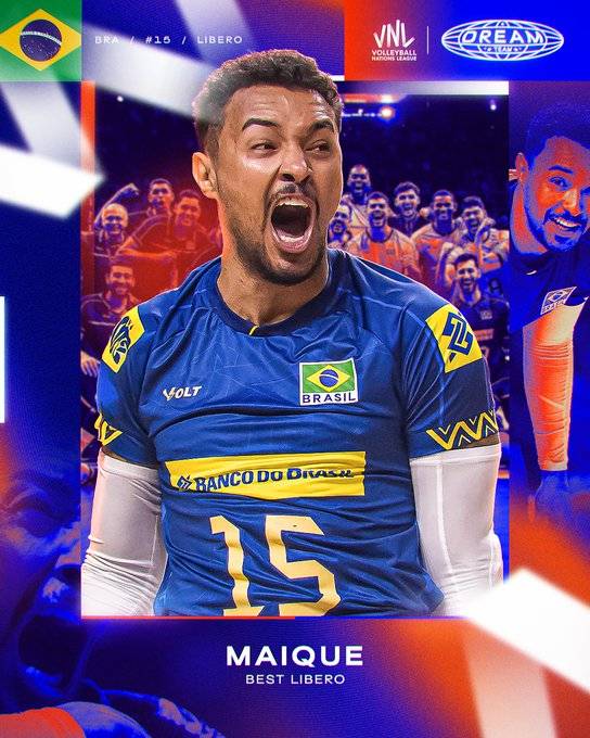 Maique - Libero da Seleção brasileira de vôlei