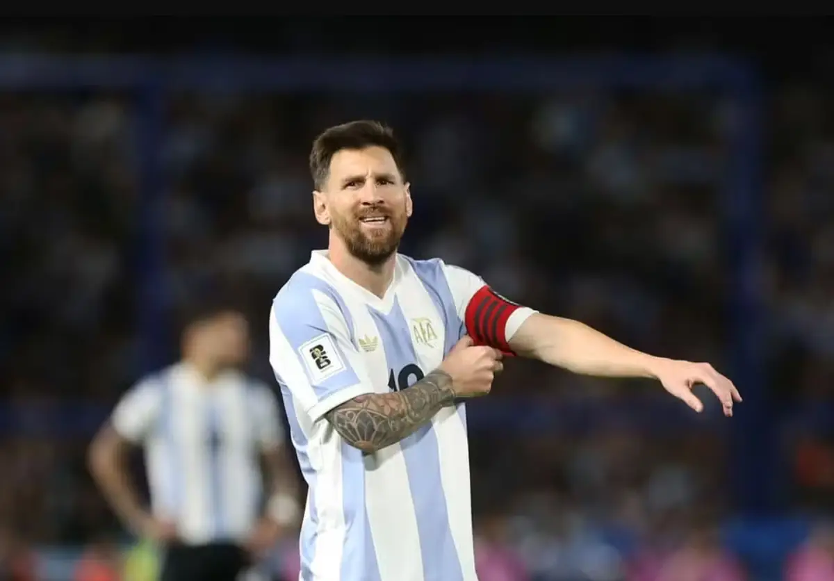 Messi durante duelo Argentina x Peru, nas Eliminatórias da Copa do Mundo 2026