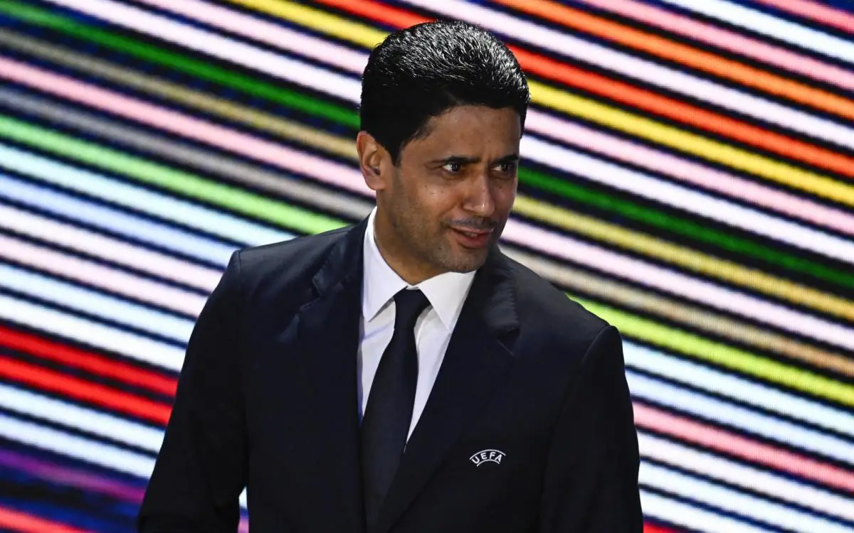 O presidente do PSG, Nasser Al-Khelaifi