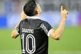 Savarino comemora gol marcado pelo Botafogo (Foto: Vítor Silva/Botafogo)