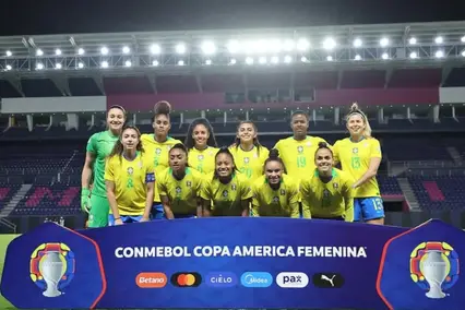 Seleção brasileira feminina pela Copa América (Foto: Lívia Villas Boas / CBF)