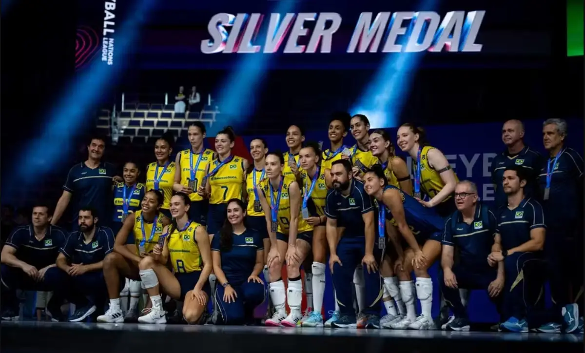 Seleção ficou com a medalha de prata na Liga das Nações de 2025