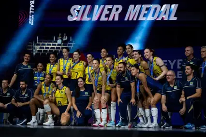 Seleção ficou com a medalha de prata na Liga das Nações de 2025 (Foto: Marcin Golba/NurPhoto)