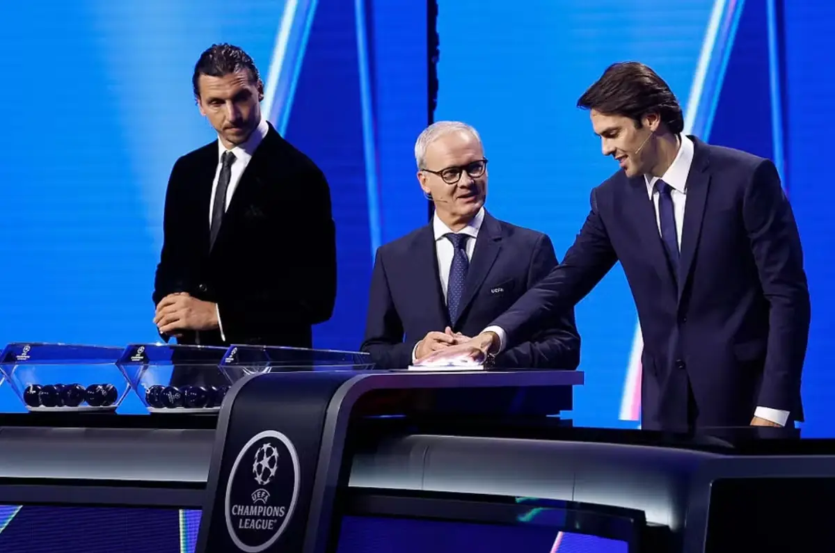 Sorteio da Champions contou com Ibrahimovic e Kaká