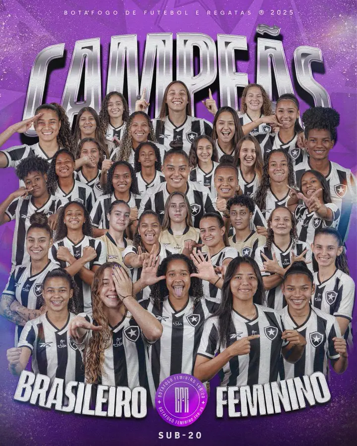Botafogo conquista Brasileirão sub-20 de futebol feminino
