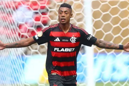 Bruno Henrique comemora gol no Mundial de Clubes (Foto: Gilvan de Souza/ Flamengo)