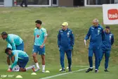 Carlo Ancelotti comanda treino da seleção brasileira na Granja Comary (Foto: Rafael Ribeiro/CBF)