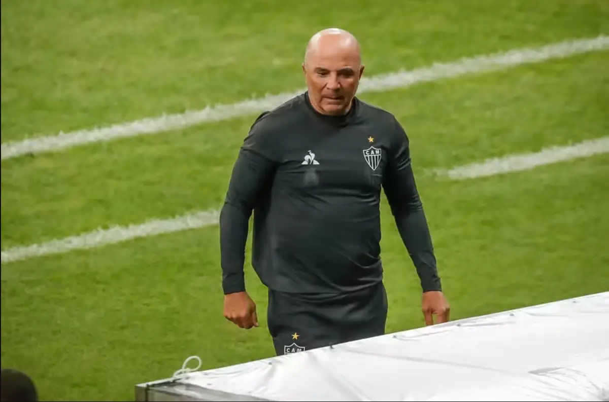 Jorge Sampaoli durante Atlético-MG 4 x 0 Patrocinense