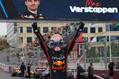 Max Verstappen celebra vitória no Azerbaijão (Foto: Foto: Reuters)