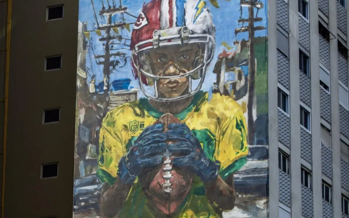 Murais da NFL foram pintados por São Paulo