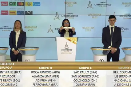Sorteio aconteceu nesta quinta-feira, no Paraguai (Foto: Reprodução/Conmebol LIbertadores)